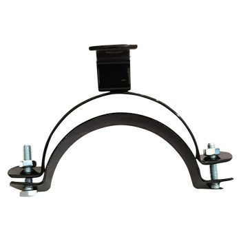 Abrazadera de pared para pellets Diámetro: 80 mm - Negro|Mínimo 10 unidades