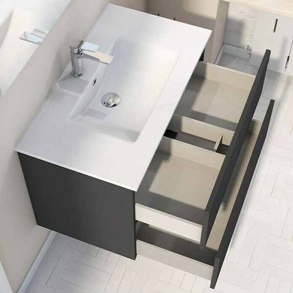 Mueble de lavabo Inca L x An x Al: 46 x 80 x 54,5 cm - Gris