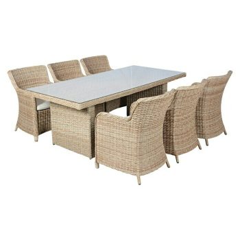 Conjunto de muebles Gotland 7 pzs. - Ratán sintético - Arena