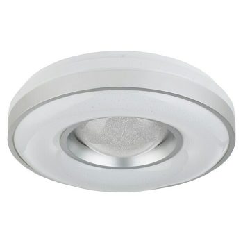 Lavida Plafón LED redondo 24 W - x Al: 410 mm x 10 cm - Blanco - Blanco cálido