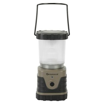 Luz de camping LED Linterna Grande Funciona con pilas - Marrón/Negro - Altura: 18 cm