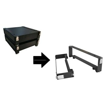 Balda de acero Rack 19″ Aluminio - Negro - Baterías Pylontech