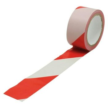 Cinta de Señalización adhesiva Rojo/Blanco