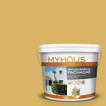 Pintura para fachadas Myhaus Mostaza - 15 l - Mate