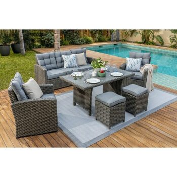 Conjunto de muebles Gabriela 6 pzs. - Marrón