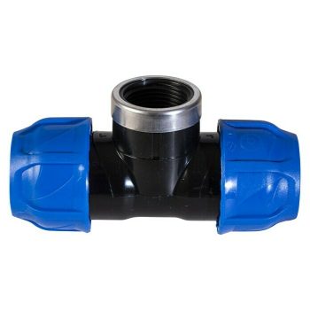 Te PE tubo - rosca hembra 40 mm - ″ - Polietileno - Mínimo 20 unidades