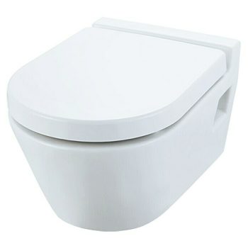 Camargue Empire Taza de WC suspendida Con borde de descarga - Sin esmalte especial - Forma de descarga: Profundo - Salida WC: Horizontal - Blanco
