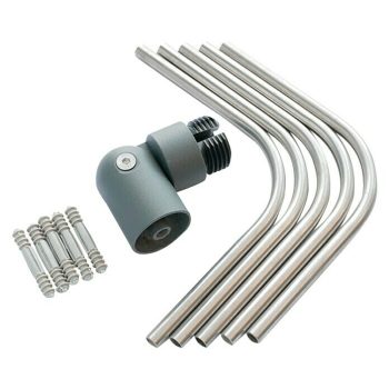 Solid Elements Pieza angular para esquinas de barandillas Sob 410 Antracita - Acero inoxidable