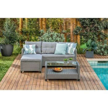 Conjunto de muebles Mora 3 pzs. - Gris