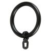 Anilla para cortinas Antique 8 ud. - Diámetro: 22 mm - Negro