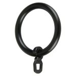 Anilla para cortinas Antique 8 ud. - Diámetro: 22 mm - Negro