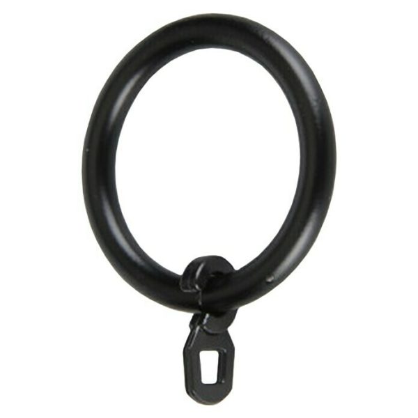 Anilla para cortinas Antique 8 ud. - Diámetro: 22 mm - Negro