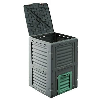 Compostador para jardín 300 l - 61 x 61 x 83 cm