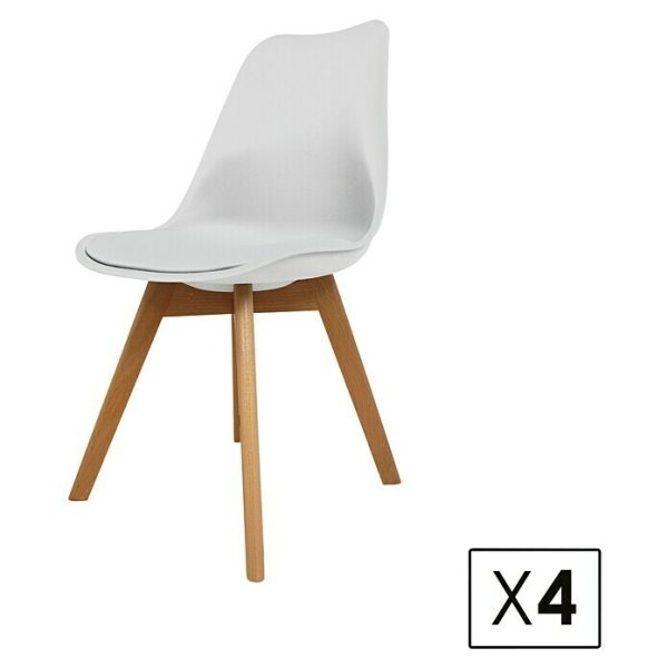 Mesa de comedor Hera con 4 sillas Dana 5 pzs.