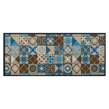 Alfombra corredera de cocina Kitpic tiles Azul - 120 x 50 cm