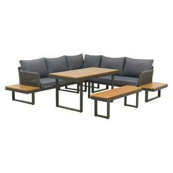 Conjunto de muebles Magalí 5 pzs. - Antracita