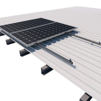 Soporte para fijación estructura coplanar a Chapa Aluminio - Hasta 3 módulos fOtoño ltaicos