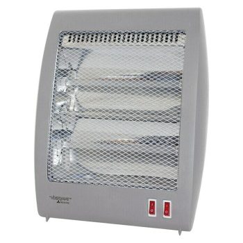 Voltomat HEATING Estufa de pie infrarrojos 800 W - Habitaciones de hasta 8 m2 - Plateado