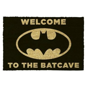 Felpudo de coco Batman Welcome to the Batcave Natural/Negro - 60 x 40 cm