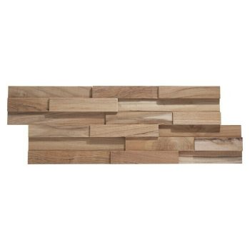 Panel de revestimiento Ultrawood Teca Firenze 49,5 cm x 18 cm x 15 mm|Mínimo 10 unidades