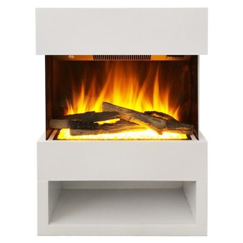 Voltomat HEATING Chimenea eléctrica Malmo Blanco - 1.500 W - 25,1 x 55,6 x 76 cm