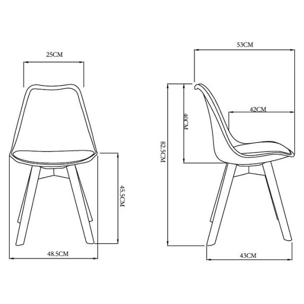 Mesa de comedor Hera con 4 sillas Dana 5 pzs.
