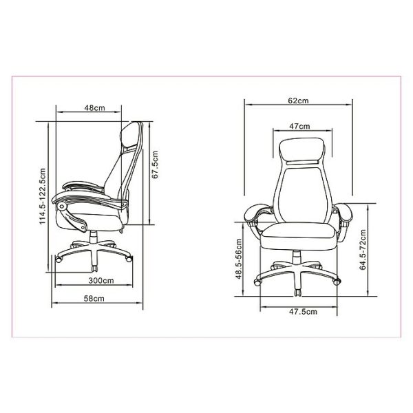 Silla de oficina Erika Negro - Reposabrazos