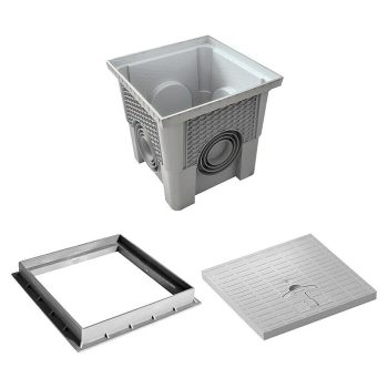 Arqueta con marco y tapa Smart de Dakota 3 piezas 55 x 55 x 55 cm