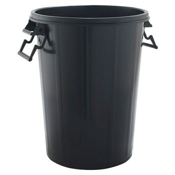 Cubo de basura Exterior 100 l 100 l - Negro - Redonda - Polipropileno