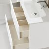Mueble de lavabo Zeus L x An x Al: 44,6 x 90 x 64 cm - Blanco - Mate