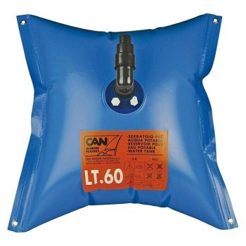 Barril de agua flexible Volumen: 60 l - Azul - Cuadrado