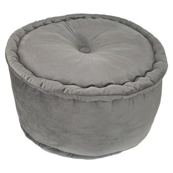 Puf Velvet x Al: 45 x 35 cm - Gris