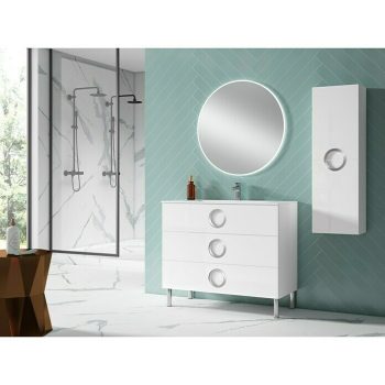 Camargue Mueble de lavabo Moon L x An x Al: 45 x 100 x 85 cm - Blanco - Mate