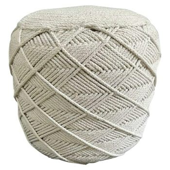 Puf Cuerda x Al: 40 x 35 cm - Beige