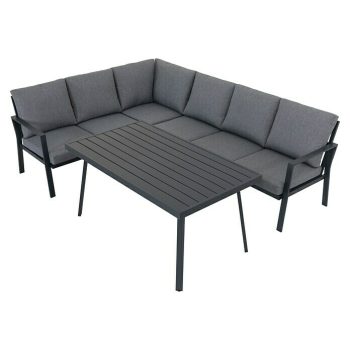 Conjunto de muebles Freya 3 pzs. - Aluminio - Antracita