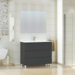 Mueble de lavabo Patri 46 x 100 x 85 cm - Negro