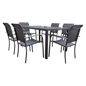 Conjunto de muebles Leila 7 pzs. - Antracita