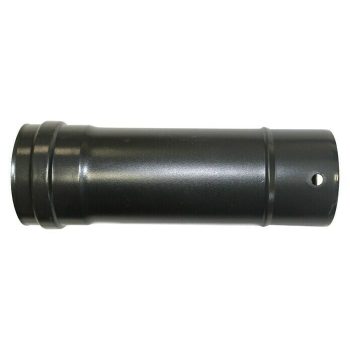 Tubo para estufa de pellets x L: 80 mm x 50 cm - Recubrimiento en polvo - Negro