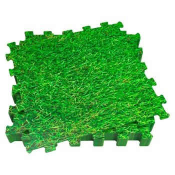 Estera de protección de suelo Puzzle L x An: 50 x 50 cm - Verde