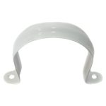 Abrazadera de pared circular Alu-Vac 110 mm - Blanco - Mínimo 20 unidades