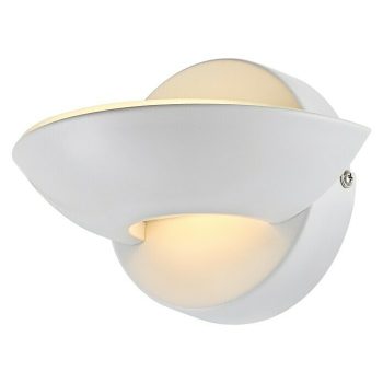 Lavida Aplique de pared LED Padova 4,5 W - L x An x Al: 11,5 x 16,5 x 11 cm - Blanco - Blanco cálido