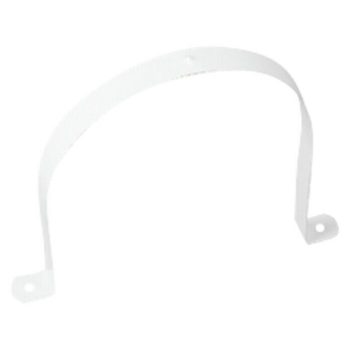 Abrazadera redonda Tubpla 150 mm - Blanco - Metal - Mínimo 20 unidades