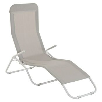 Sunfun Marissa Tumbona de jardín Taupe - Acero - Abatible