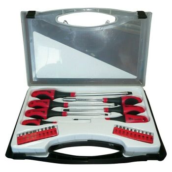 Set de destornilladores y 20 puntas 7 pzs.