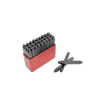 Abecedario Acero De Golpe Estuche Plastico Mannesmann