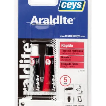 Adhesivo Epoxy RáPido 5 Minutos Araldite 5+5 Ml. Ceys|Mínimo 10 unidades