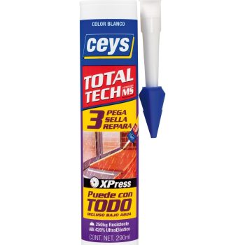 Adhesivo Sellador 290Ml Blanco Ceys Total Tech