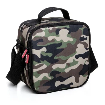 Bolsa Portaalimentos Enrollable 250X300X260Mm 4,2L Casual Verde Camuflaje. Tatay