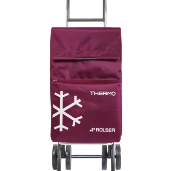 Carro De Compra 4 Ruedas Aluminio Burdeos Termo Fresh. Rolser