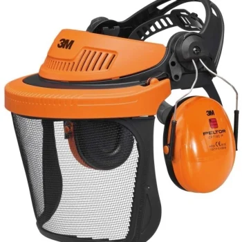 Casco Forestal Rejilla Naranja 3M